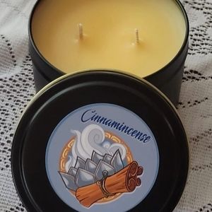 Cinnamincense hand-made candle